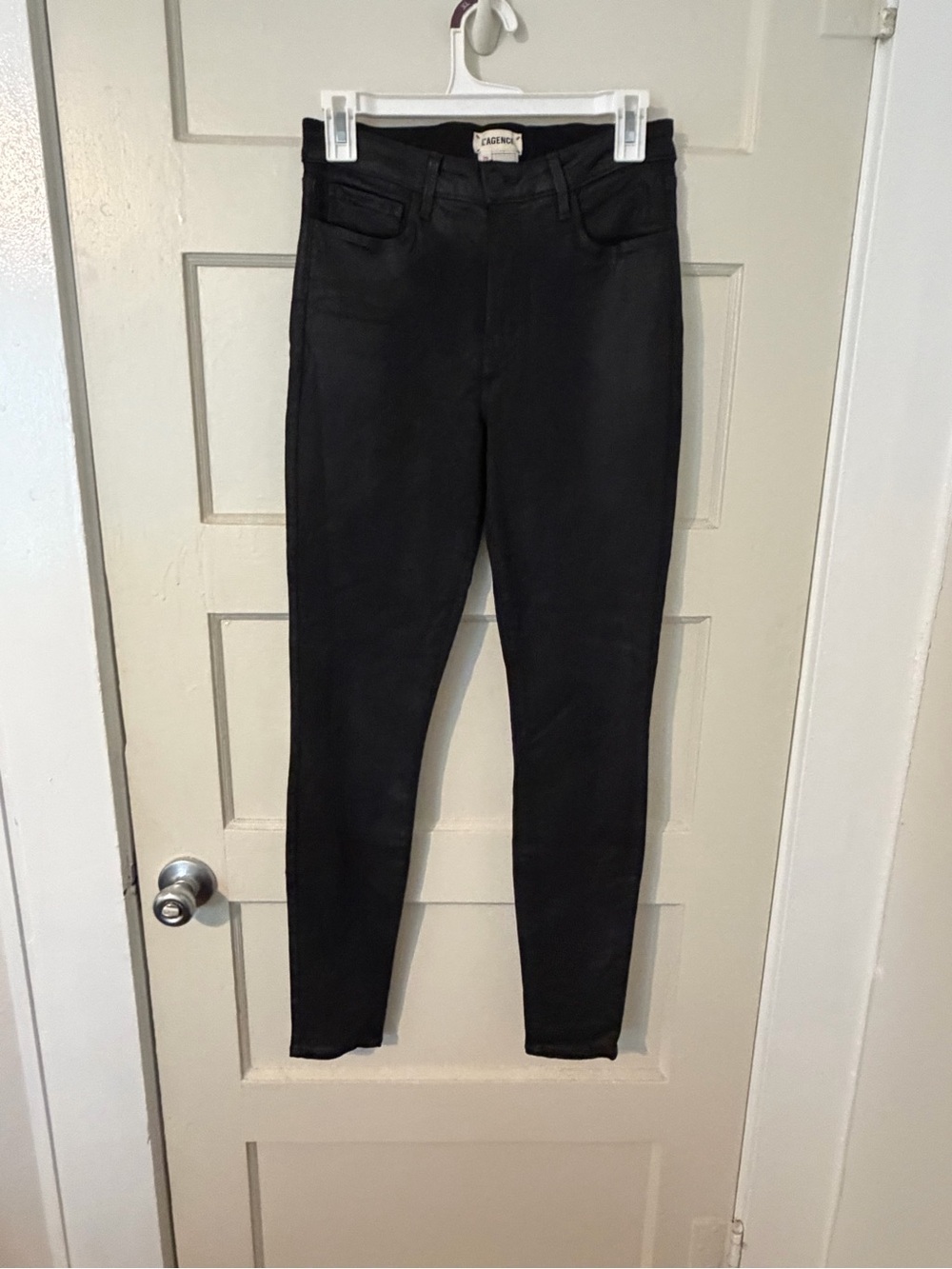 L'AGENCE Black Skinny High-Rise Pants